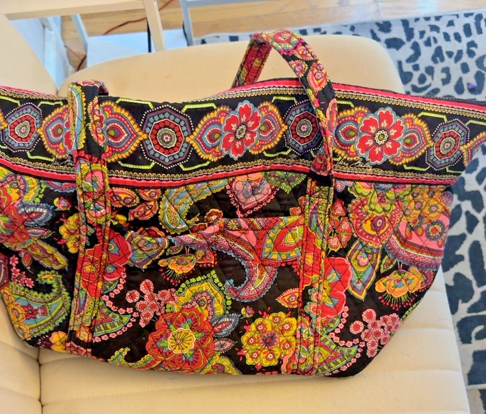 Vera Bradley Paisley Large Weekender Tote Bag (retired) Great Condition